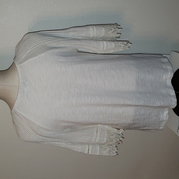 Anthropologie eri+ali slub knit and lace top - Picture 5 of 8